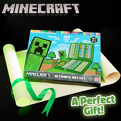 Minecraft coloring pencils 24-pack supports versatile shading and textures