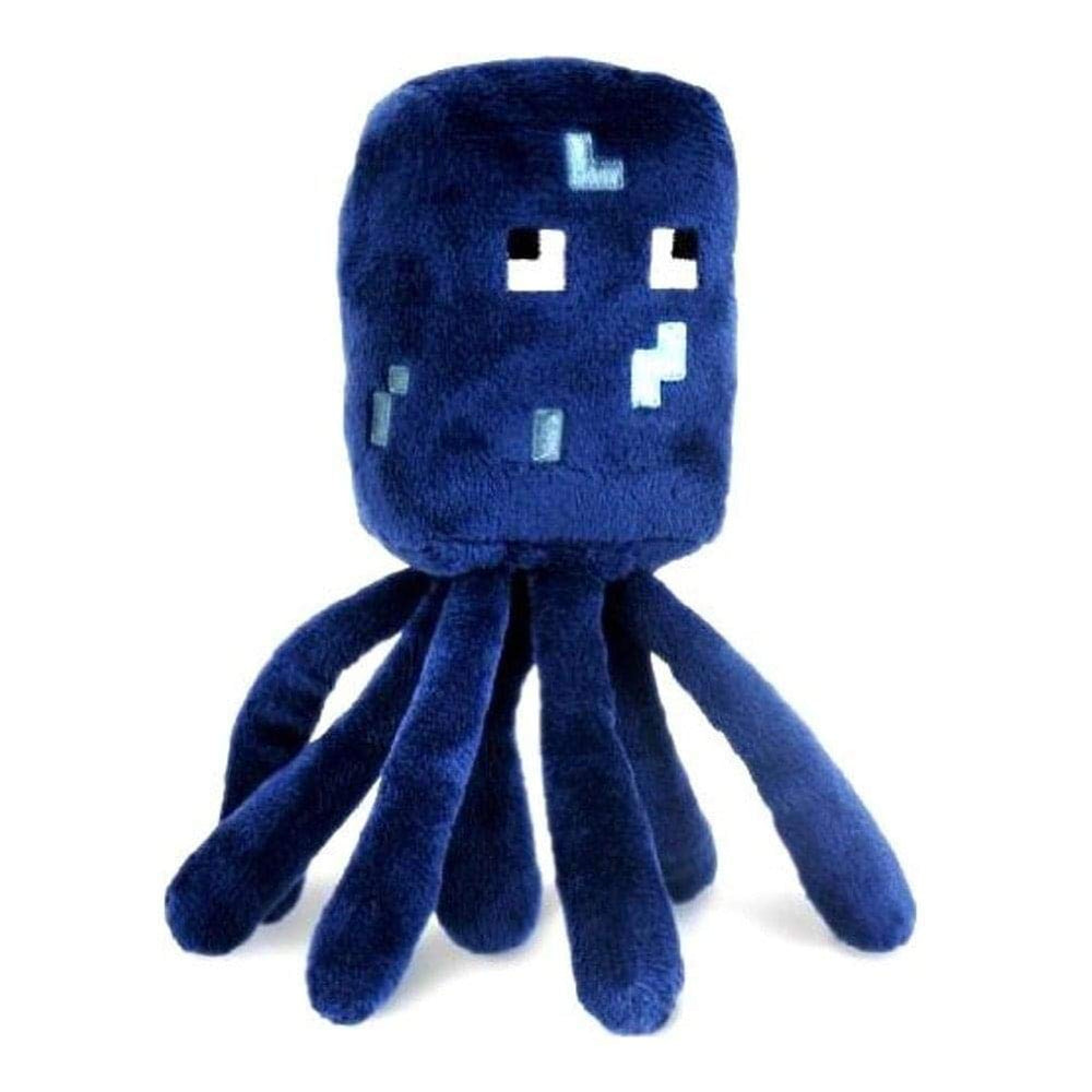 Minecraft Squid Plush front view, soft and cuddly Minecraft collectible for fans.