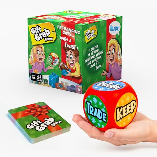 Family-friendly Gift Grab Game shown during a party setup.