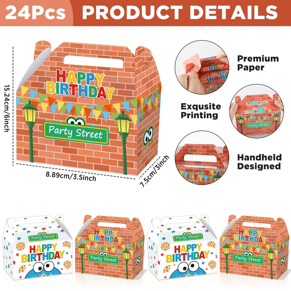 MinFyberd street friends design box with cartoon characters for playful packaging