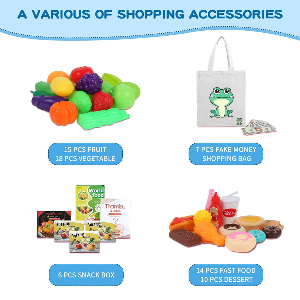 Ming You fast-food desserts kit with accessories invites creative grocery-store play