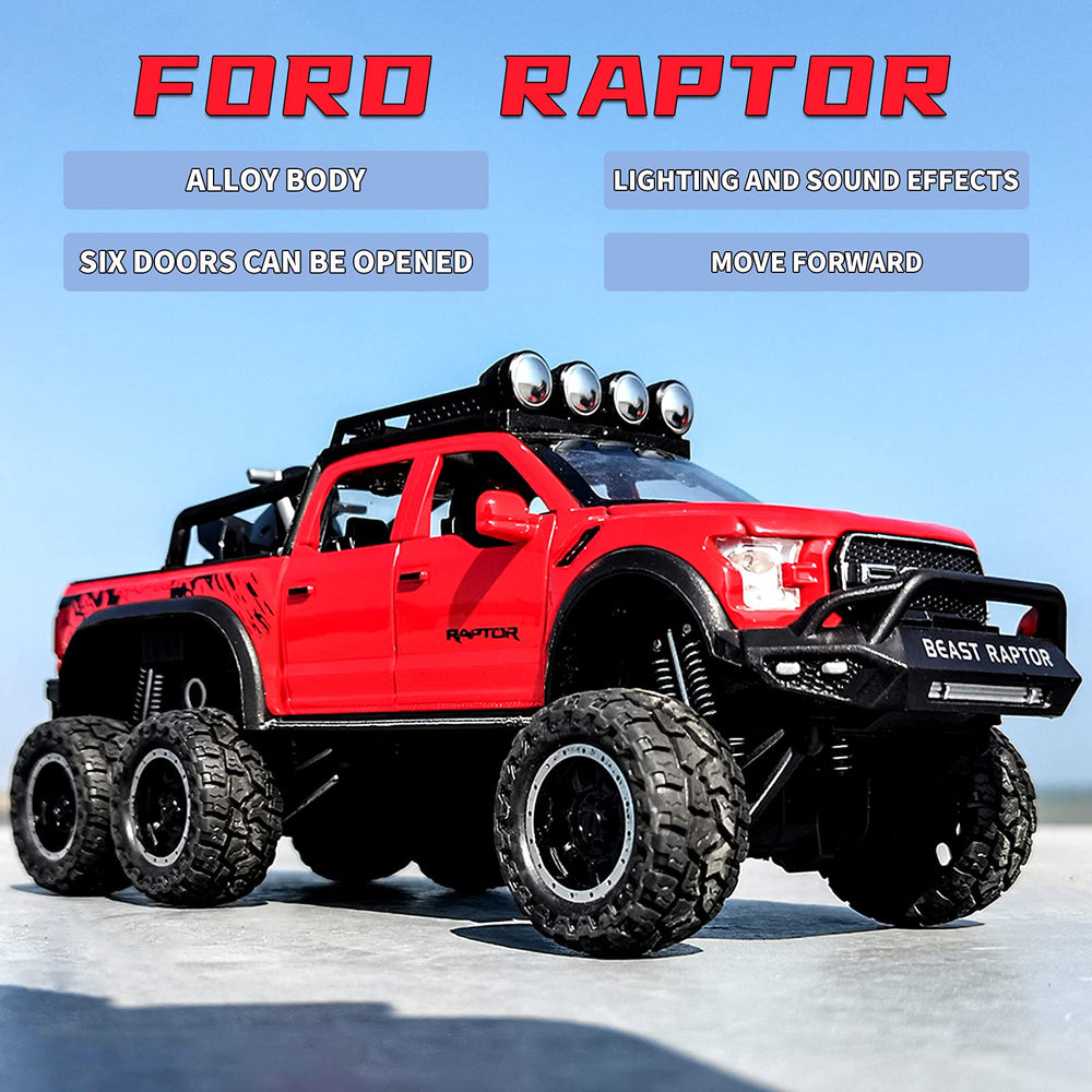 Ming You Monster Trucks six-wheel 6x6 off-road design enhances stability