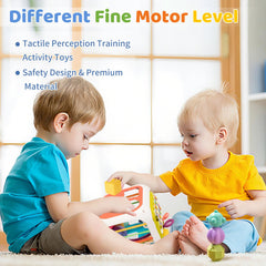 MINGKIDS elastic rope sensory activity fosters fine motor skills during everyday play