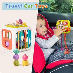 MINGKIDS rotating gears and bead maze engage curiosity and hand-eye coordination