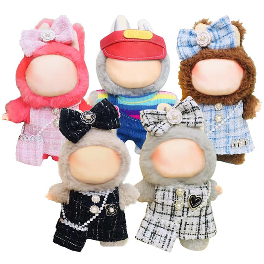 Mingmc 17cm doll outfits displayed for stylish play and quick dress-up changes.