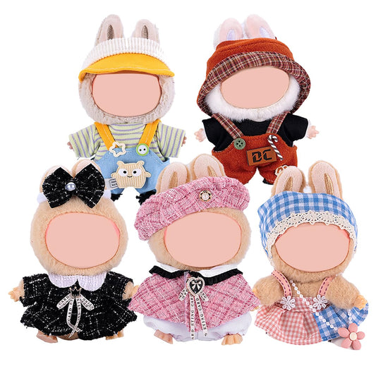 Mingmc five complete style sets displayed outfits for creative doll styling