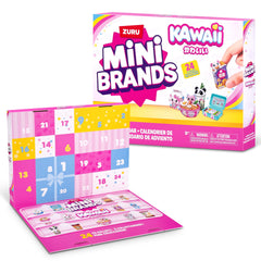Mini Brands Kawaii Advent Calendar cover showcasing festive packaging for seasonal unboxing
