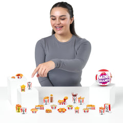 Mini Brands KFC capsule halves, easy unboxing with less mess and more minis.