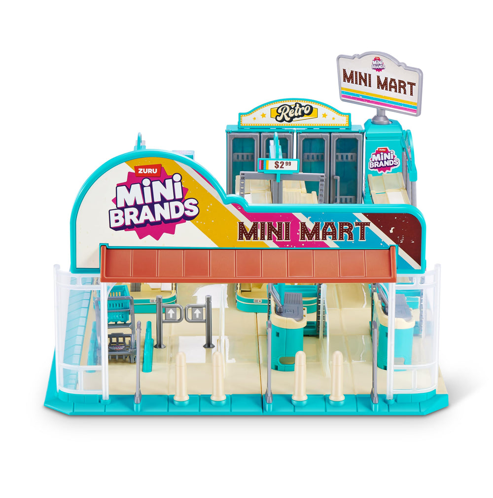 Mini Brands front view of Retro Mini Mart showcasing storefront and play appeal
