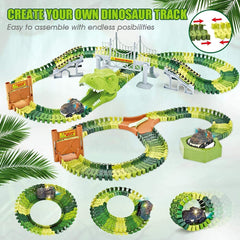 Mini Tudou bridge and dinosaur head add dramatic play moments.