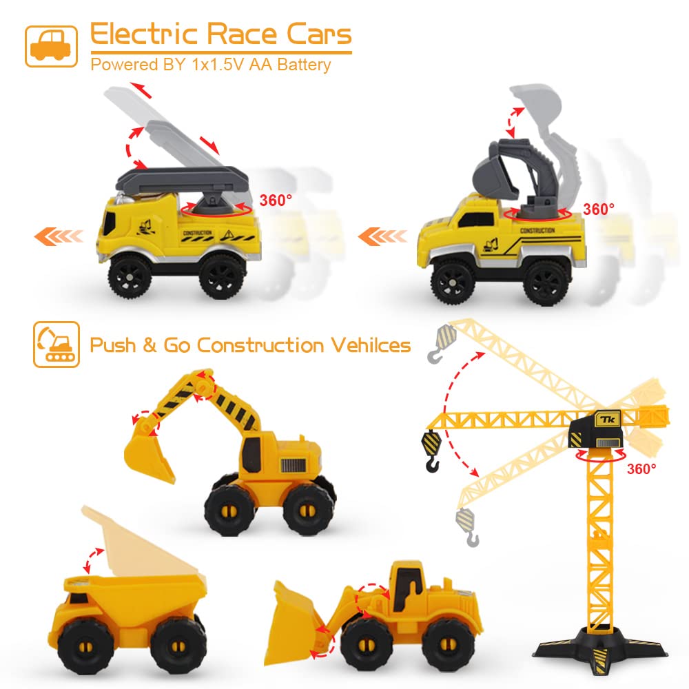 Mini Tudou bulldozer and bridge section create dynamic construction scenes