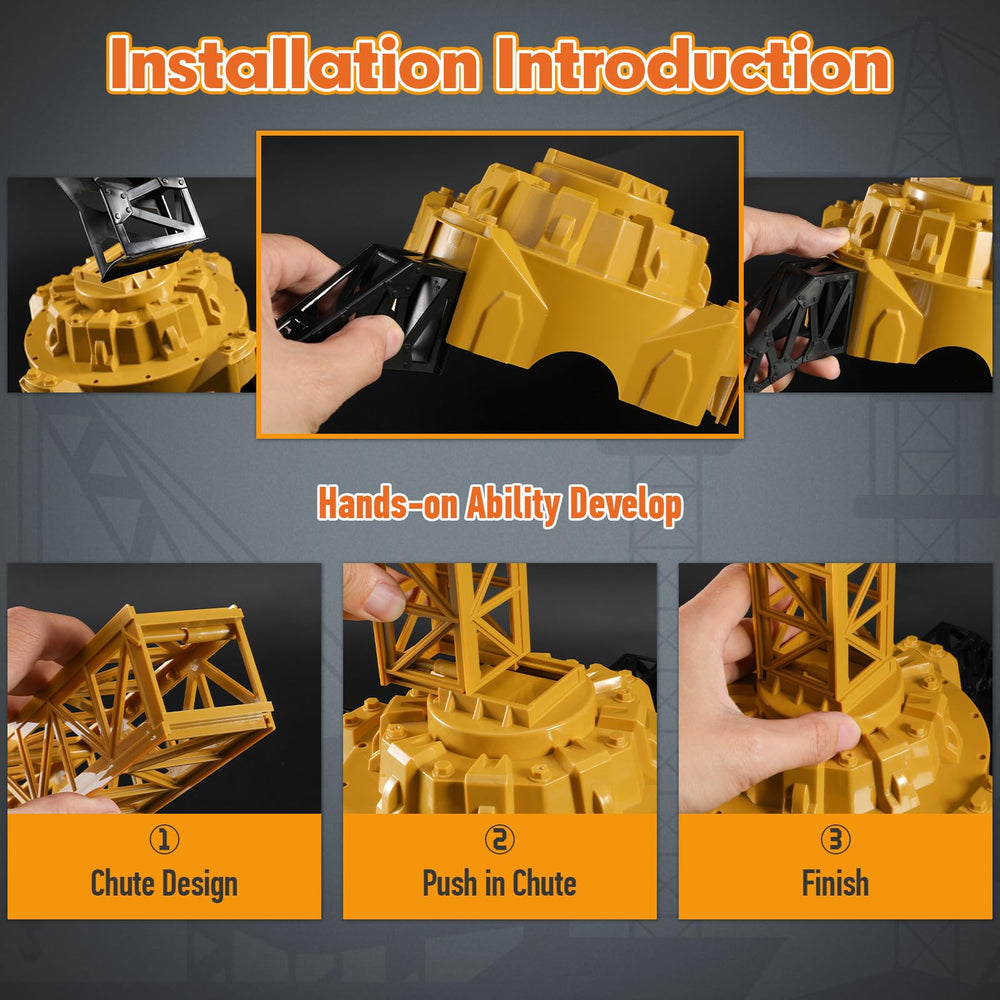 Mini Tudou crane tower arm offers tall height options for dynamic builds.