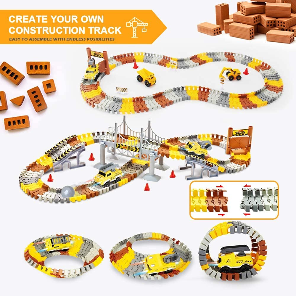 Mini Tudou dump-truck and excavator add realistic site action