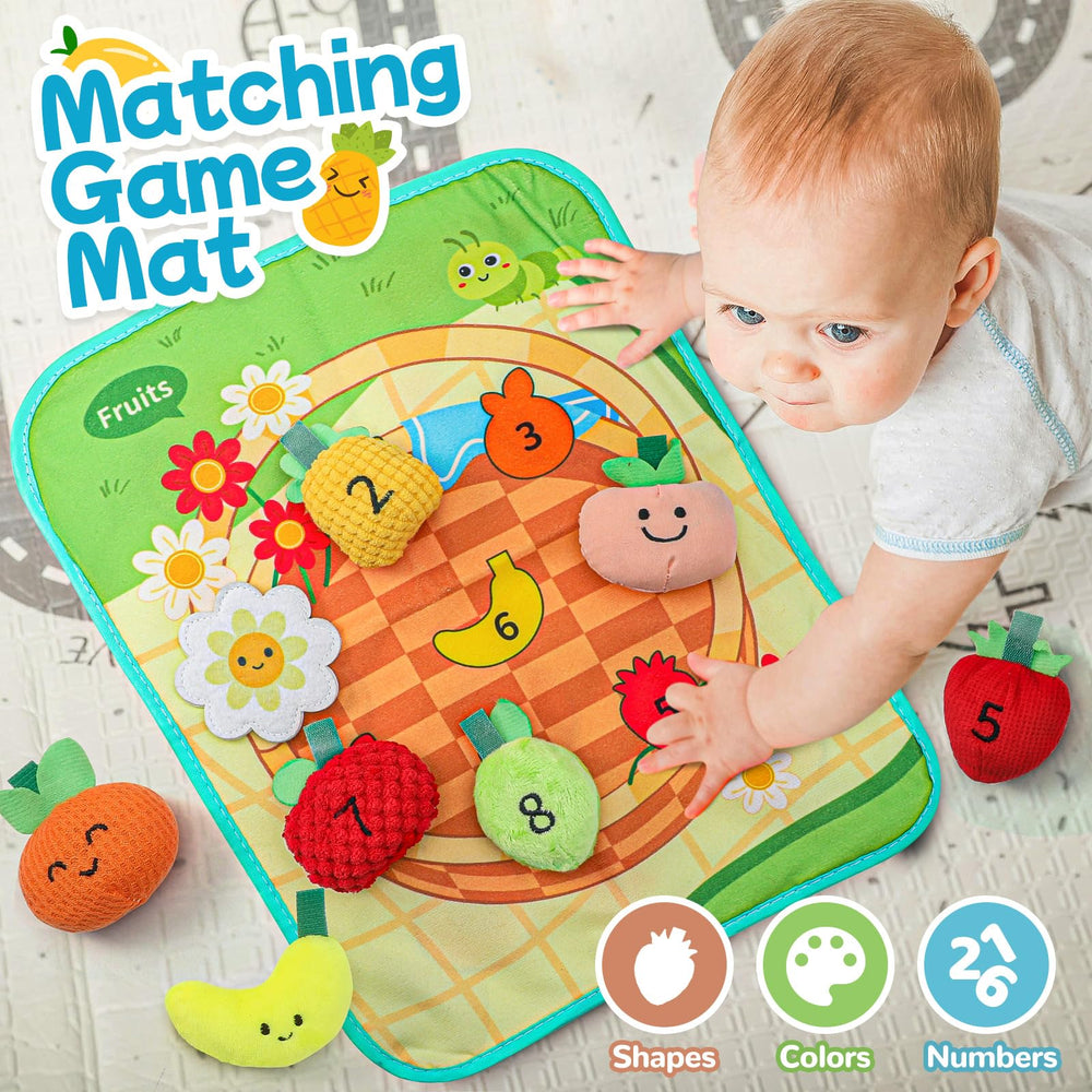 Mini Tudou fruit-velcro-attachment: secure yet gentle hold during interactive play.