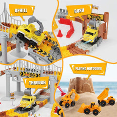 Mini Tudou LED construction cars light up playtime in dim rooms