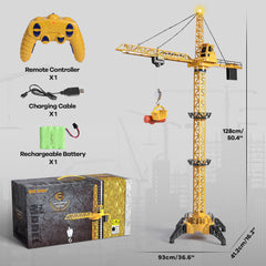 Mini Tudou RC Crane remote controller with 2.4GHz tech ensures smooth control.