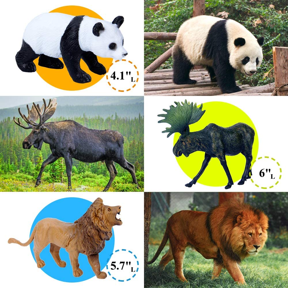 Mini Tudou giraffe figure inspires safari scenes and color exploration