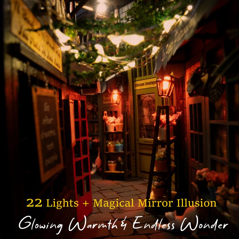 MINIALLEY Dreamy LED illumination detail highlighting 22 lights for glow.