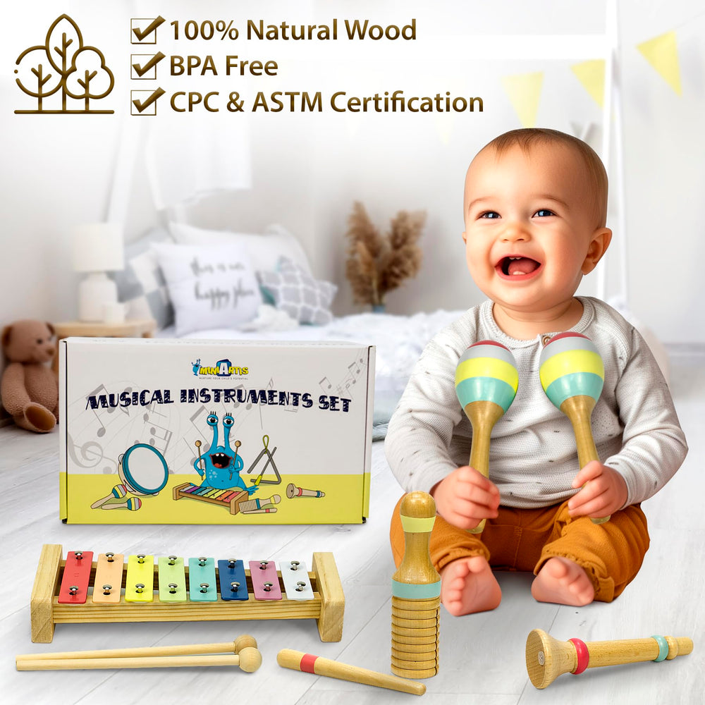 MINIARTIS maracas for lively shaking and beat development