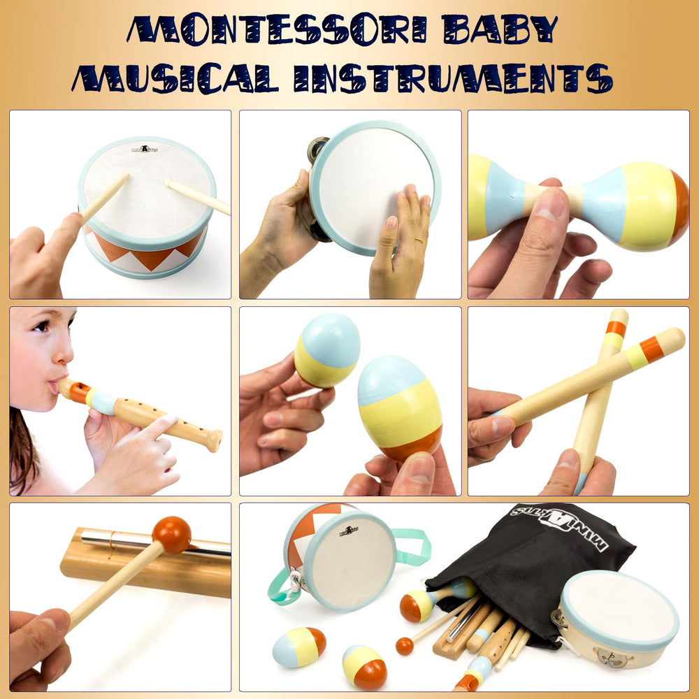 MINIARTIS maracas offer engaging shake-play for early rhythm and motor skills