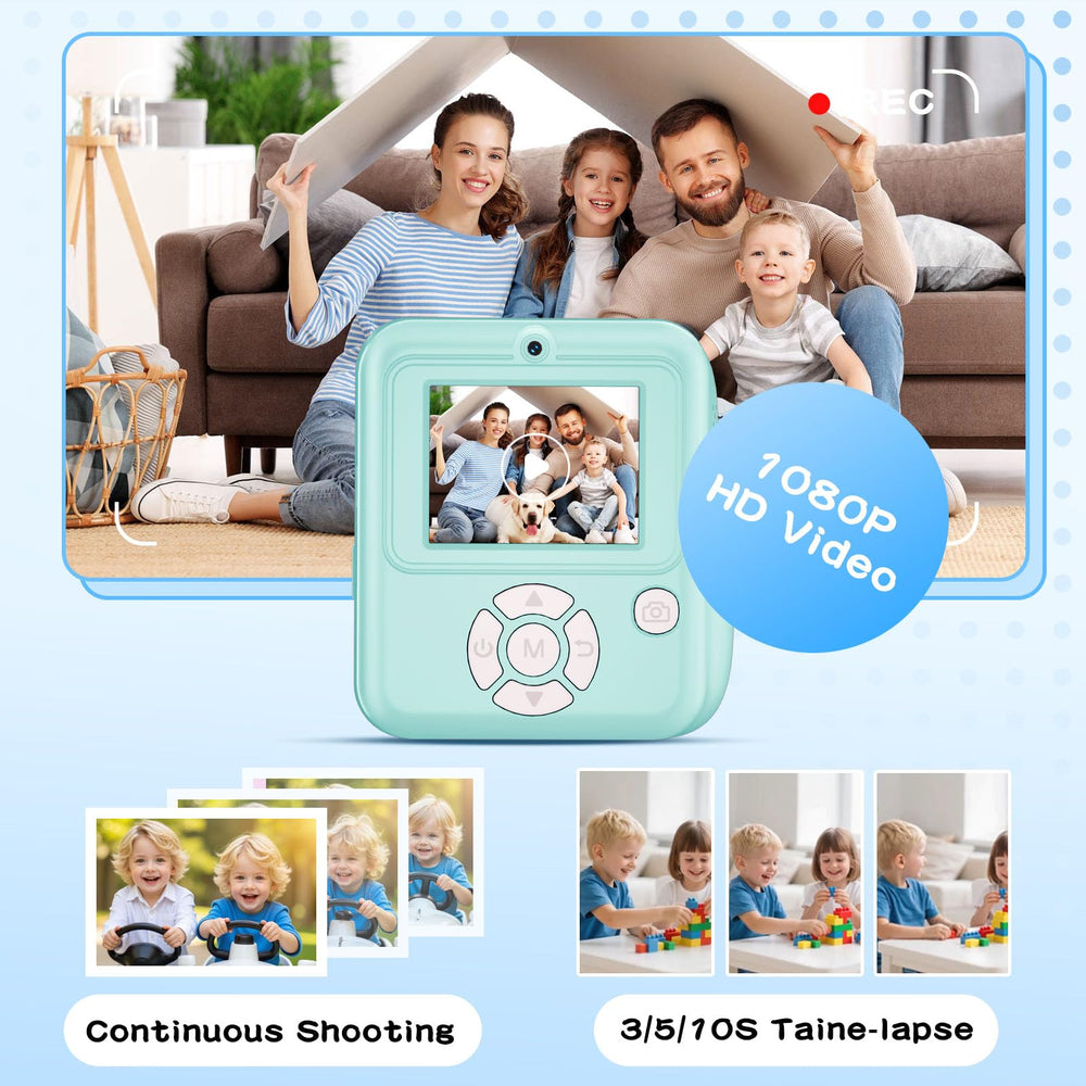 MINIBEAR camera with 64GB SD card included for ample storage