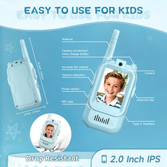 MINIBEAR video walkie talkie blue usb-c-charge supports quick charging and long use