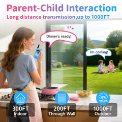 MINIBEAR rechargeable walkie talkies with durable design for all day fun.
