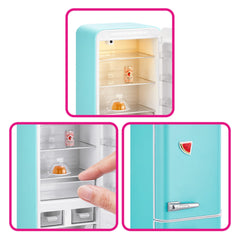Unboxing Mini Brands Fill The Fridge Playset packaging and accessories.