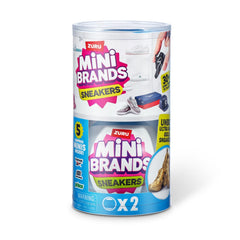 Mini Brands Sneakers Capsule 2 Pack unboxing moment showing tiny shoe capsules.