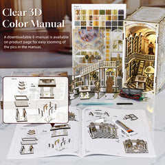 MiniCity Book Nook manual page guiding a smooth build