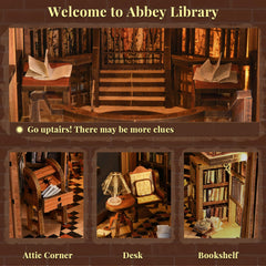 MiniCity Book Nook dust cover protects miniature library display.