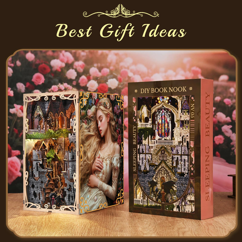 MiniCity Book Nook Kit engaging assembly for adults and hobbyists.
