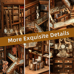 MiniCity Book Nook Kit private library-inspired scene for creative shelves.