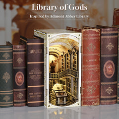MiniCity Book Nook on a shelf adding scholarly ambiance