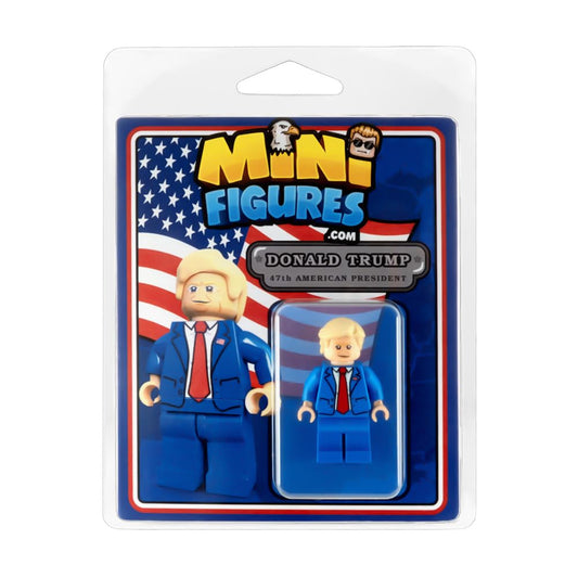Minifigures.com Donald Trump hairpiece detail for display and pose.
