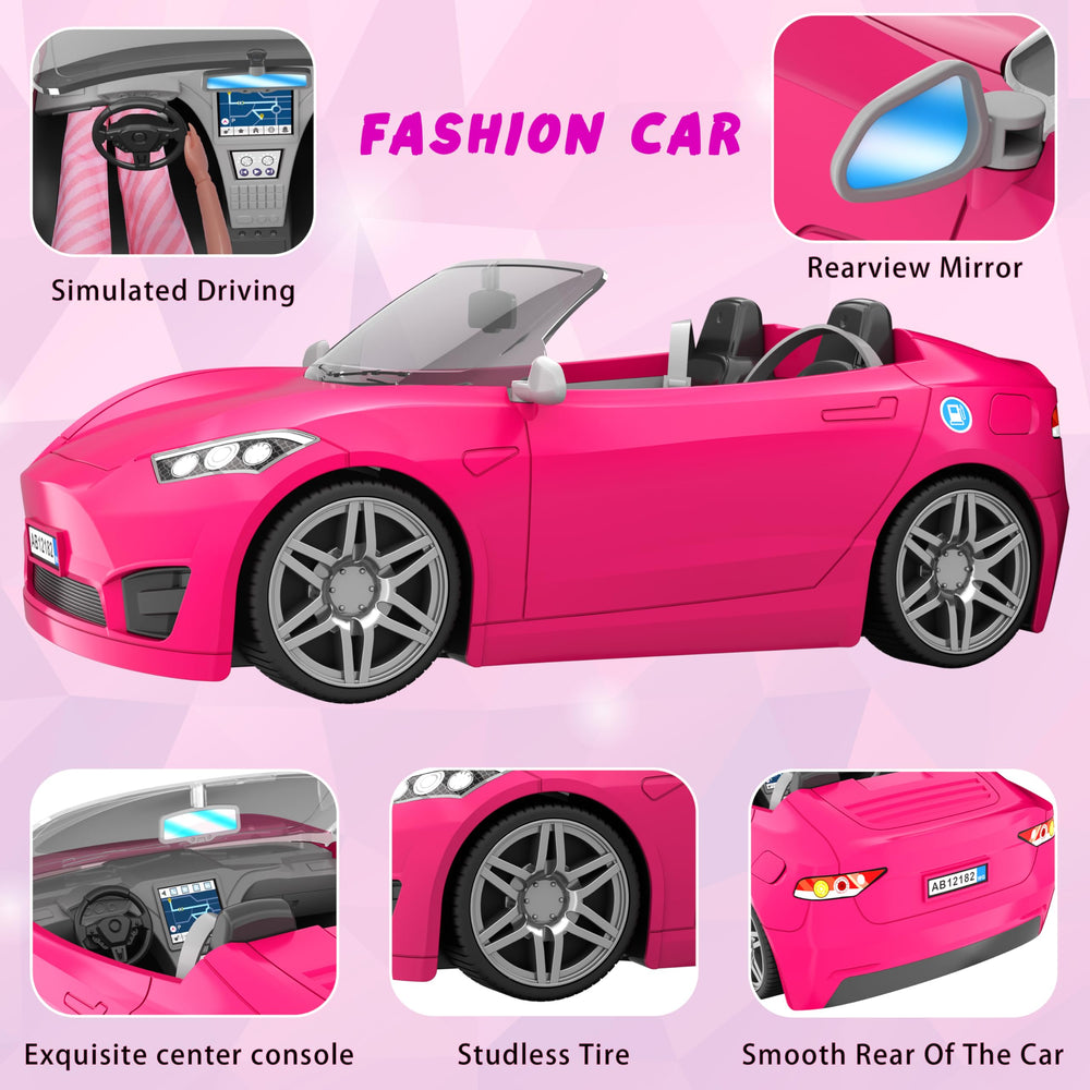 MINIFUN doll clothes and accessories pack with mix-and-match outfits for creative styling.