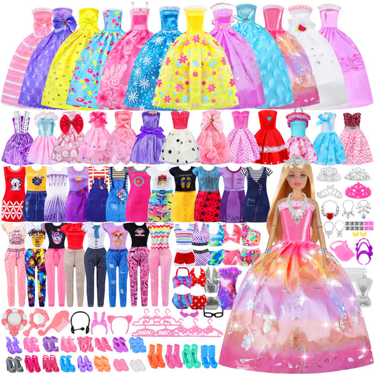 MINIFUN doll clothes set for 11.5-inch dolls, sparks imaginative play
