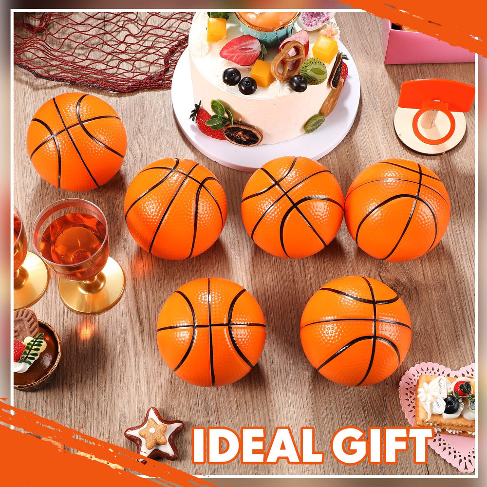 Indoor hoop setup featuring MiniInflat balls for quiet games