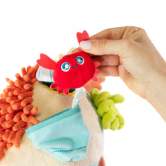 Miniland Sensorial Reef hanging option enables easy baby playtime.
