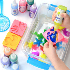 Soft squeeze bottles suit small hands with safe handling