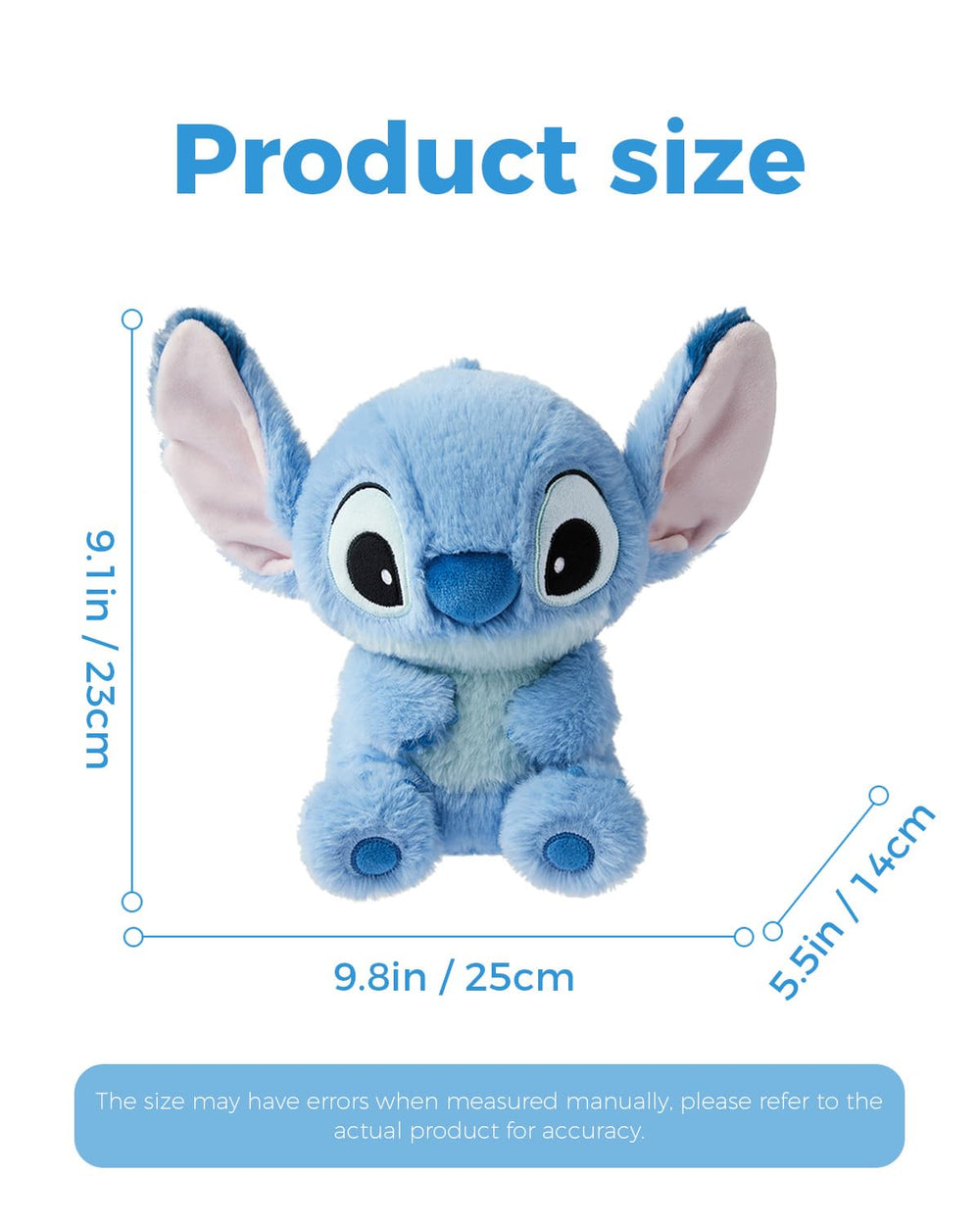 MINISO Disney Lilo & Stitch plush with reinforced stitching for durability.
