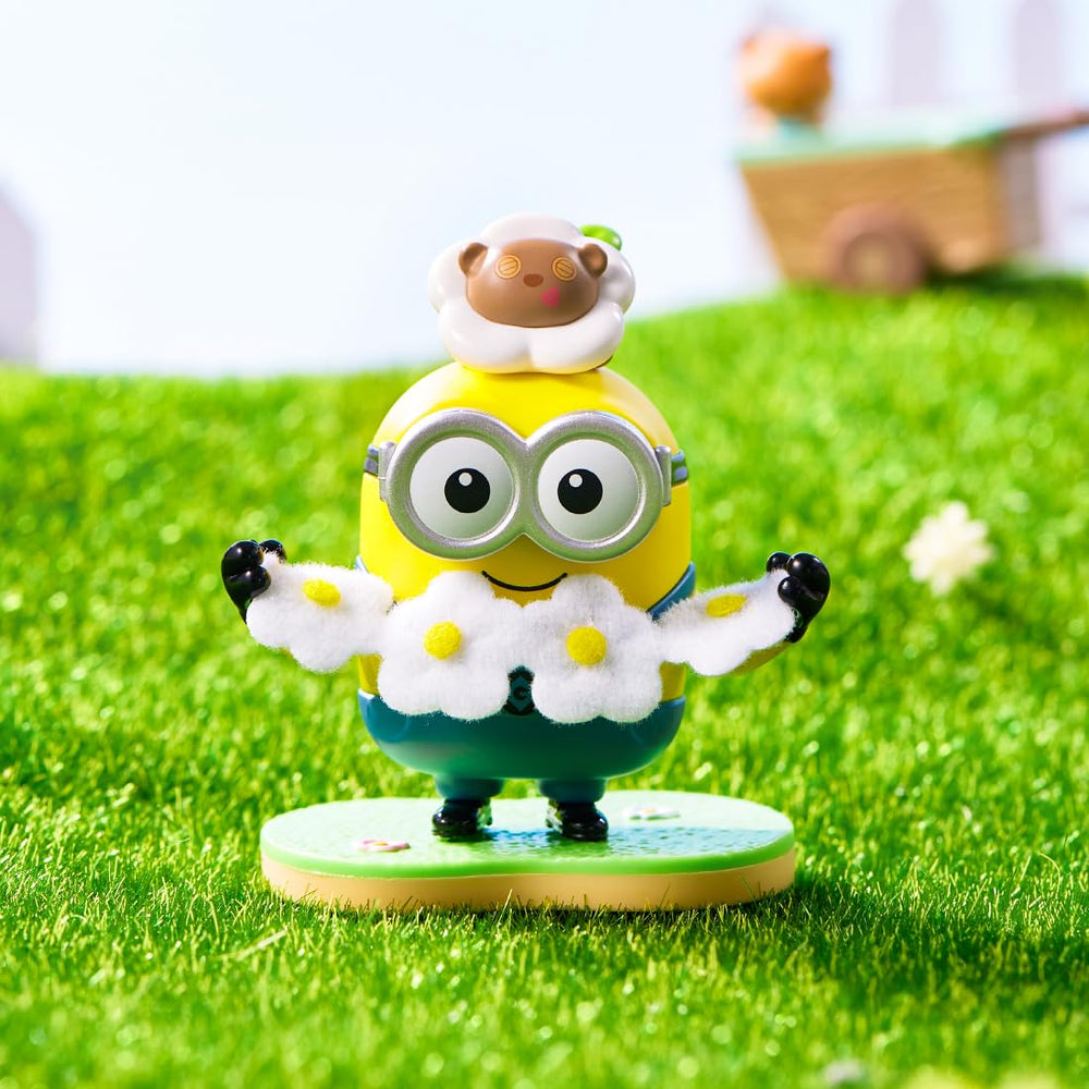 MINISO Minions Flower Garden figures suitable for birthdays and celebrations.