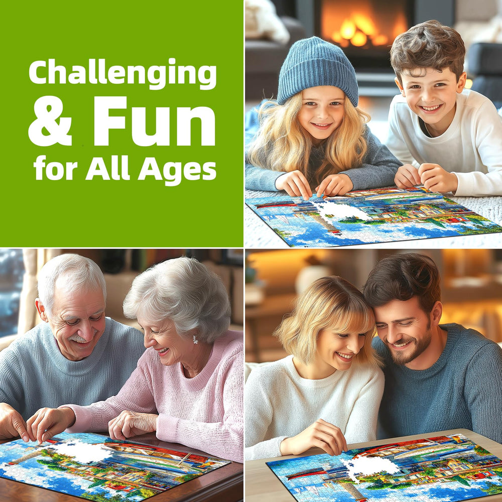 MINIWAN frameable art puzzle finished to display as wall decor.