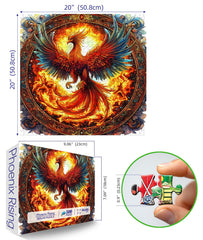 MINIWAN vibrant phoenix-fire artwork ideal for family evenings.