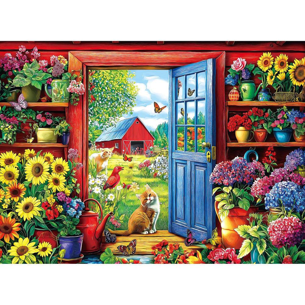MINIWAN finished 23x15 inch puzzle doubles as decorative wall art