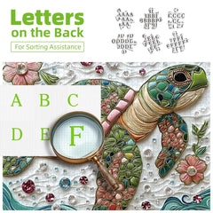 MINIWAN colorful crystal flower puzzle artwork inspires relaxed, focused evenings.