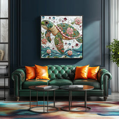 MINIWAN diamond art puzzle detail showcases sparkling embellishments.