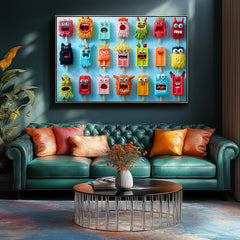 MINIWAN monster ice cream puzzle—bonus glare-free poster helps reference during solving.