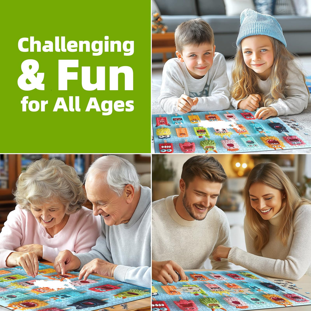 MINIWAN monster ice cream puzzle—great gift for adults who enjoy cozy brain-teasers.