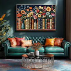 MINIWAN navy background scene with blue vases: bold contrast enhances focus during assembly.
